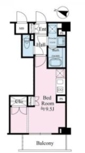 テラス都立大学　202号室　間取り