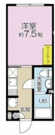 ラピス下目黒　202号室　間取り
