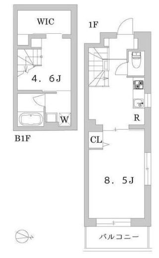 グランデュオ三軒茶屋4　206号室　間取り