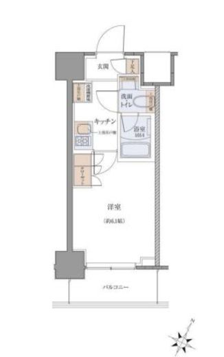 JMFレジデンス北品川　1003号室　間取り