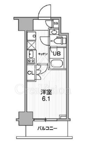JMFレジデンス北品川　1303号室　間取り