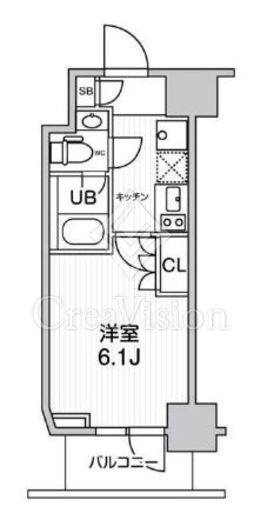 JMFレジデンス北品川　502号室　間取り