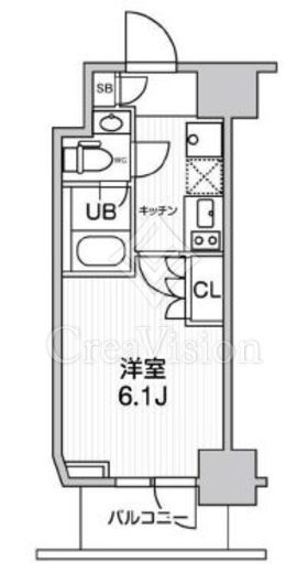 JMFレジデンス北品川　602号室　間取り