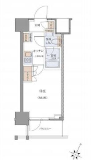 JMFレジデンス北品川　605号室　間取り