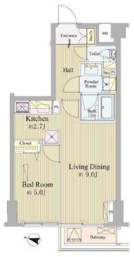 神楽坂南町ハウス　209号室　間取り