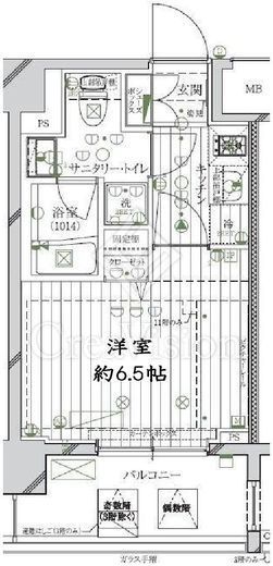 レガリス品川南大井パークサイド　308号室　間取り