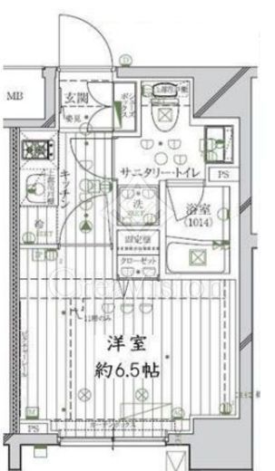 レガリス品川南大井パークサイド　903号室　間取り