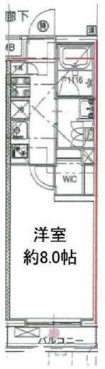 ベルフェリーク西小山　403号室　間取り
