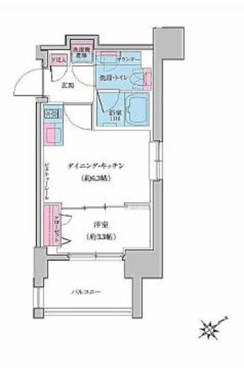 クレヴィアリグゼ雪が谷大塚　503号室　間取り