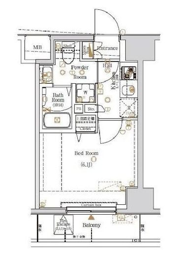 ログ品川サーフサイド　402号室　間取り