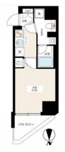 ハーモニーレジデンス品川荏原　302号室　間取り