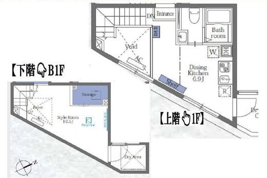ヴァンテジオ目黒uno　203号室　間取り