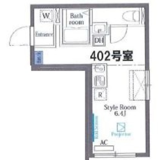 ヴァンテジオ目黒uno　402号室　間取り