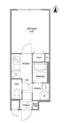 リーガランド都立大学　203号室　間取り