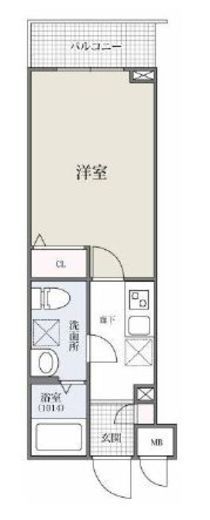 プラティーク南馬込　310号室　間取り