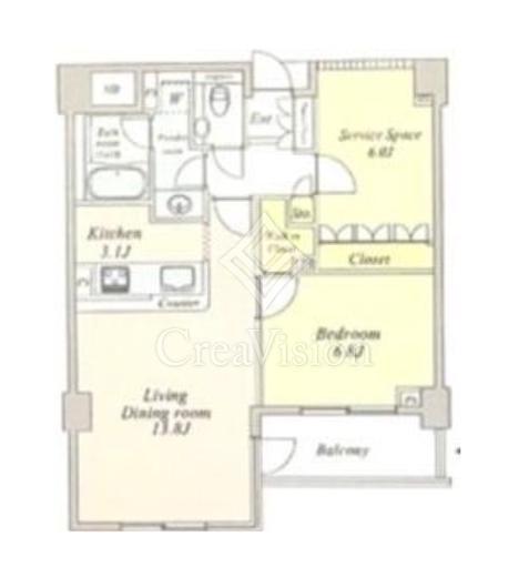 ジェイパーク目黒4　402号室　間取り