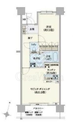 リージア経堂テラスガーデン　411号室　間取り
