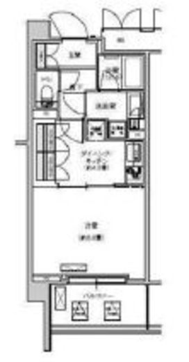 リージア経堂テラスガーデン　631号室　間取り