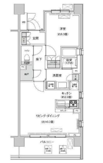 リージア経堂テラスガーデン　314号室　間取り