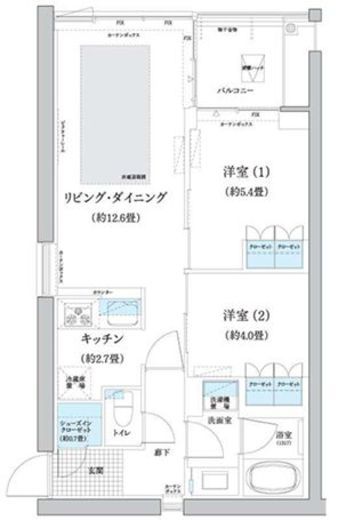 ガーデニエール砧ウエスト　1013号室　間取り
