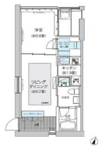 ガーデニエール砧ウエスト　140号室　間取り
