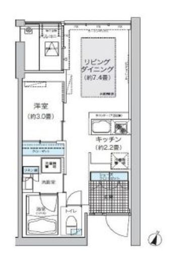 ガーデニエール砧ウエスト　533号室　間取り