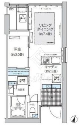 ガーデニエール砧ウエスト　245号室　間取り