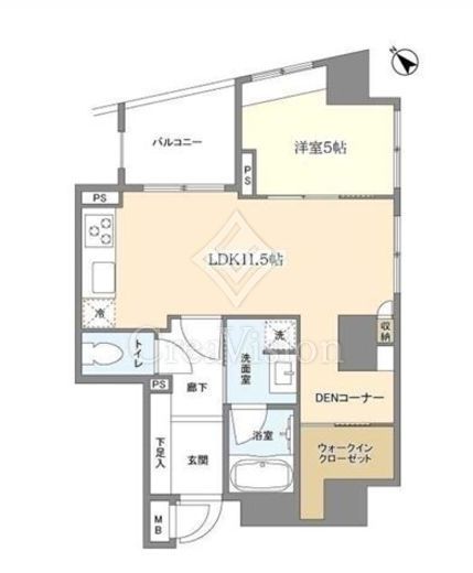 Daffitto天王洲 (ダフィット天王洲)　302号室　間取り