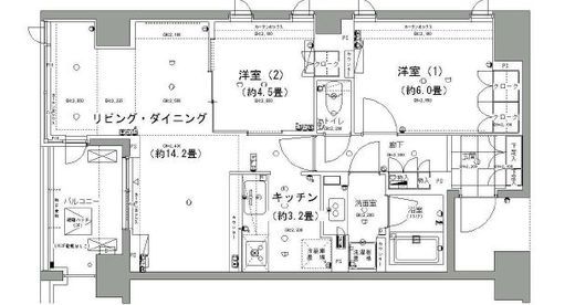 ガーデニエール砧レジデンス　321号室　間取り