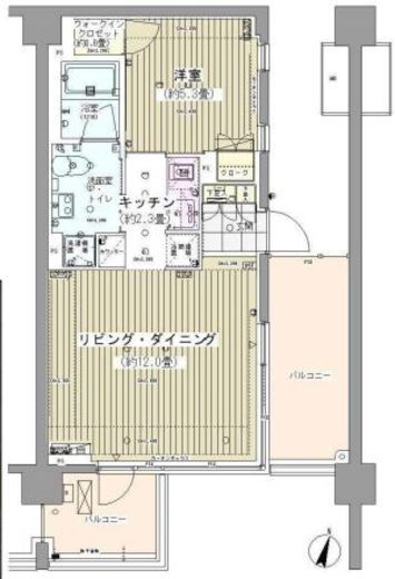 ガーデニエール砧レジデンス　529号室　間取り