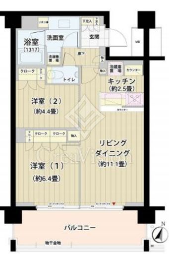 ガーデニエール砧レジデンス　225号室　間取り