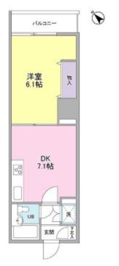 グランドメゾン三軒茶屋　1007号室　間取り