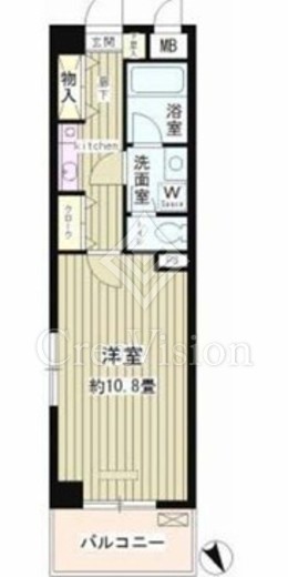 ルミエール祐天寺　606号室　間取り