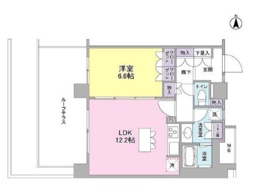 アンビエンテ経堂　609号室　間取り