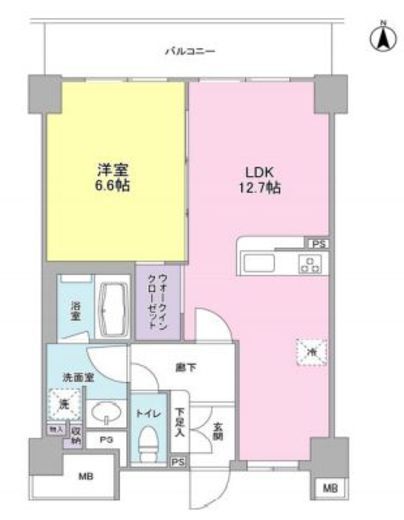アンビエンテ経堂　318号室　間取り