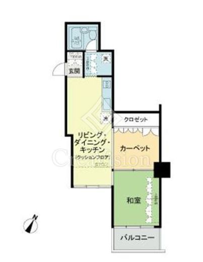 マンション雅叙苑　2-504号室　間取り