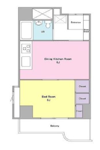 ヴィラ・ハーモニー目黒川　202号室　間取り