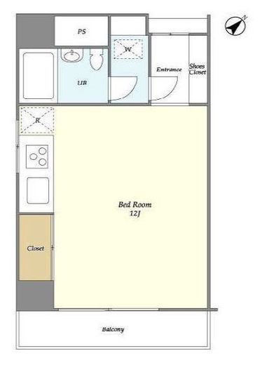 ヴィラ・ハーモニー目黒川　203号室　間取り