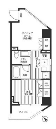 レジディア渋谷　1004号室　間取り
