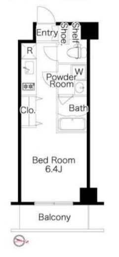プライマル品川西大井　101号室　間取り