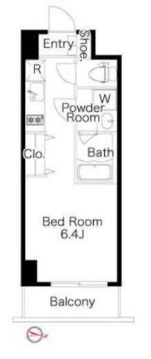 プライマル品川西大井　503号室　間取り