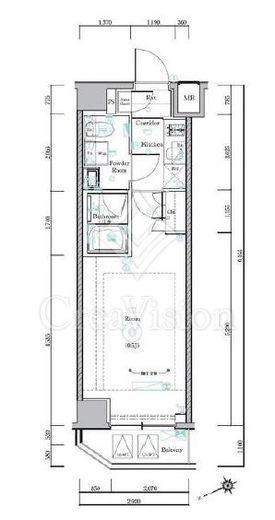 メイクスデザイン大森2　2F2号室　間取り