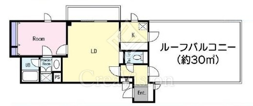 エルスタンザ中目黒　301号室　間取り