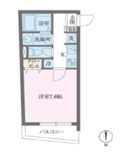 アルティザ池尻　302号室　間取り