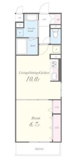 アーバンコート小山　403号室　間取り