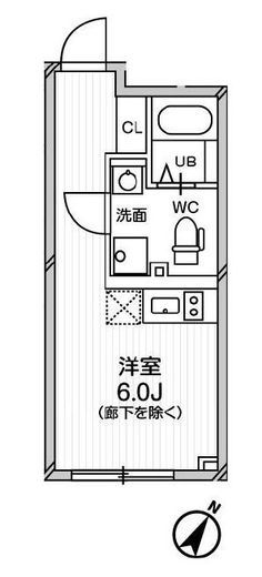 エクサム中目黒2　102号室　間取り