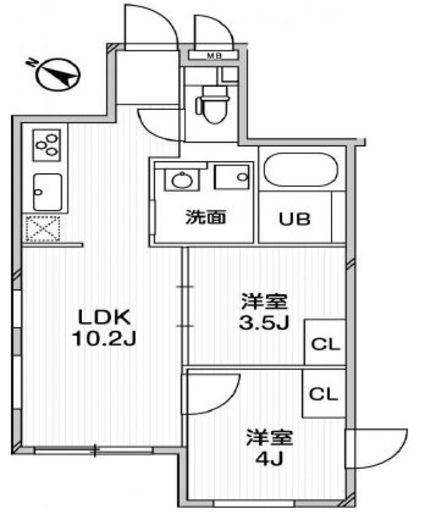 エクサム中目黒2　105号室　間取り