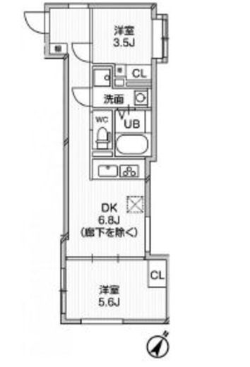 エクサム中目黒2　301号室　間取り