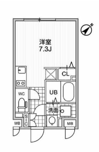 MDM駒沢大学　402号室　間取り