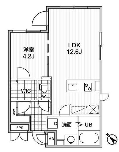MDM駒沢大学　404号室　間取り